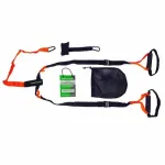 Tunturi 14TUSFU154 Suspension / Sling Trainer &ndash; reguleeritavad keharaskuse rihmad ukseankruga, must/kollane