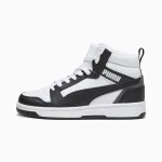 Puma Rebound V6 Mid laste tossud valge must 393831 01 suurus 38
