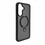 Evelatus Samsung Galaxy A37 / A36 Shield Case koos MagSafe ja alusega, matt must r&otilde;ngas