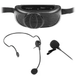 REBEL Kaasaskantav Karaoke Mikrofonis&uuml;steem Bluetooth 5.0, 5W k&otilde;lar, h&auml;&auml;lemuundur ja LED-valgusefektid | LEC-MIK0041