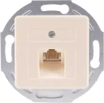 SHIVERPEAKS S/CONN maximum connectivity UAE RJ45 seinapistikupesa 1x8 s&uuml;vispaigaldusega, keskplaadiga ja metallkinnitusr&otilde;ngaga, puhtvalge 74221-1-50-UNI