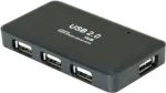 EXERTIS CONNECT Mini USB 2.0 jaotur, 4 porti (021112)