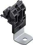 HellermannTyton 151-01643 RCA90SM6-PA66HIRHSUV/ST/ZN-BK Ratchet P-kinnitus, kruvikinnitus, PA66HIRHSUV, tsingitud terasplaat, must