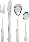 Ritzenhoff & Breker laste s&ouml;&ouml;giriistade komplekt HOFTIERE, 4-osaline, roostevaba teras, taluloomade motiividega 819144