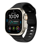Tech-Protect Silicone Line Apple Watch 8 / 9 / 10 / 11 / 12 / SE / Ultra 44/45/46/49 mm rihm, must