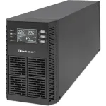 Qoltec 52281 katkematu toiteallikas (UPS) topeltmuundusega (Online) 2 kVA 2000 W 3 pistikupesaga