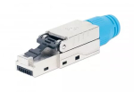 Intellinet Cat8.1 40G varjestatud t&ouml;&ouml;riistavaba RJ45 modulaarpistik sinine isane