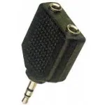 Microconnect AUDALS kaablisoo muundur 3,5 mm 2x3,5 mm Must
