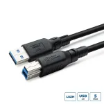 USB A-B-kaabel MicroConnect ColorFlex USB 3.2 Gen 1 (USB 3.0) 1 m, LSZH