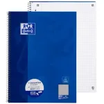 Oxford College m&auml;rkmik A4, 80 lehte, ruuduline sisemise veerisega, 90 g/m&sup2;, sinine (100050358)