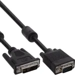 InLine DVI-A kaabel 12+5 isane / 15 kontaktiga HD isane VGA 5m