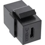 InLine USB 3.1 Snap-In moodul, USB-C F/F, must korpus