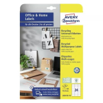 Isekleepuv silt Ristk&uuml;lik AVERY LR3475-10