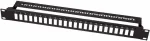 19-tolline fiiberoptiline paneel 24x SC dupleks- v&otilde;i LC neliksidurile - must