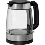 Electrolux E4GK1-4GB elektriline veekeetja 1,7 L 2200 W must, roostevaba teras, l&auml;bipaistev
