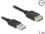 Delock 81512 EASY USB 2.0 pikenduskaabel, A-t&uuml;&uuml;pi pistik &ndash; A-t&uuml;&uuml;pi pesa, 1 m, must