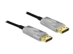DeLOCK - DisplayPort-kaabel - DisplayPort (M) DisplayPort (M) - DisplayPort 1.4 - 15,0 m - toetab 8K UHD (7680 x 4320) - must (85886)