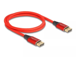 DeLOCK DisplayPort-kaabel 16K 60 Hz 1 m punane metall