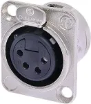 Neutrik NTR-NC4FDL1 - -30 &ndash; 80 &deg;C - Must - H&otilde;bedane - UL - UL 94 HB - IEC 61076-2-103 - IP 40 - IEC 68-2-20 (NC4FD-L-1)