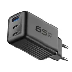 Cellularline Multipower Micro 65W &uuml;likompaktne 65W kiirlaadimisega v&otilde;rguadapter 3 pordiga