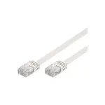 Wentronic Goobay CAT 5e tasane patch-kaabel, U/UTP, valge, 2 m - CCA vase segu (93359)