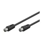 Wentronic Goobay 11563 antennikaabel IEC pistik/pesa, 7,5 m, must