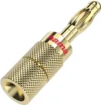 Hama 00205201 juhtmepistik Banana Kuldne Sirge 4 tk
