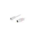 Wentronic Goobay SAT/Antenni &uuml;henduskaabel, valge, 2,5 m - F-pistik IEC/koaksiaalpesa (11830)