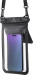 Renkforce Veekindel Nutitelefoni &Uuml;mbris Outdoorcase Universaalne Must, L&auml;bipaistev Veekindel, Kanderihmaga, Tolmukindel RF-6956970 (RF-6956970)