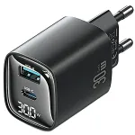 Laadija usams CC229 30W GaN USB-C ja USB LED kompaktne reisilaadija