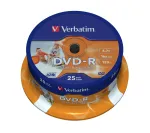 Verbatim 43538 t&uuml;hi DVD 4,7 GB DVD-R 25 tk
