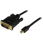 StarTech.com 3 jalga (0,9 m) Mini DisplayPort&ndash;DVI-kaabel &ndash; Mini DP&ndash;DVI-adapterkaabel &ndash; 1080p video &ndash; passiivne mDP 1.2 &ndash; DVI-D &uuml;ksiklink &ndash; mDP v&otilde;i Thunderbolt 1/2 Mac/PC DVI-kuvarile