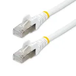 StarTech.com 10m CAT6a Ethernet kaabel - Valge - Low Smoke Zero Halogen (LSZH) - 10GbE 500MHz 100W PoE++ Snagless RJ-45 w/Strain Reliefs S/FTP v&otilde;rk Patch Cord