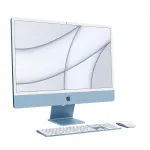 APPLE iMac Z1E5 59,62cm 23,5tolli standardklaas M4 8C CPU/8C GPU/16C N.E. 16GB 256GB SSD Gbit Eth MM NumKey TID DE sinine (Z1E5-MWUF3D/A-0799NS)