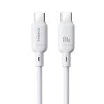 USB-C&ndash;USB-C kaabel Baseus Rychlonab&iacute;jec&iacute; Silky 1 m 100 W valge