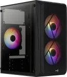 PC-korpus AEROCOOL CS107V2 Mini Torn &ndash; Must, microATX/Mini-ITX, 2x120mm ventilaatorit, 1x3,5-tolline + 2x2,5-tollist sahtlit