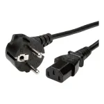 Synergy 21 toitekaabel 230V CEE 7/7 Schuko pistikuga IEC-C13 pistikupesa jaoks 1m must