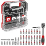 EINHELL-KWB Pesa- ja otsakukomplekt 1/4 tolli 37-osaline L-CASE karbis