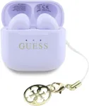 Guess Glossy Effect Printed Classic Logo & Charm TWS Earbuds Lavender