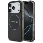 Mercedes AMG kahekihiline l&auml;bipaistev suitsuklaas MagSafe &uuml;mbris iPhone 17 Pro jaoks, must