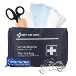 First Aid Only Motorcycle First Aid Kit DIN 13167 Blue Various Bandages