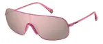 POLAROID PLD6222SMU1 Unisex P&auml;ikeseprillid - Polariseeritud Ruudukujuline Raam Must/Hall