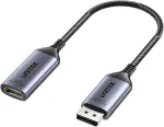 UNITEK DisplayPort 1.4 to HDMI 2.1 Adapter, 8K@60Hz, Active, Aluminum