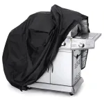 HURTEL Waterproof Protective Cover XXL Black for Grill, Bicycle, Motorcycle, Garden Furniture