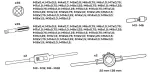 NEO TOOLS 110-osaline meetriline keermel&otilde;ikurite komplekt HSS-keermet&ouml;&ouml;riistade, reguleeritavate mutriv&otilde;tmete ja metallkohvriga