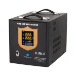 KEMOT PROsinus-2000 puhas siinuslaine UPS-muundur 12V kuni 230V 2000VA/1200W laadimisfunktsiooniga - must