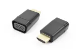 Accura HDMI&ndash;VGA adapter heliga, isane&ndash;emane, 1080p, must