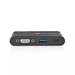 Nedis TCARF220BK USB-C adapter USB 3.1, USB Type-A / USB Type-C / 1x VGA, must