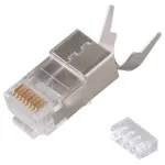 Varjestatud RJ45-pistik EQUIP Cat 8.1, isane, h&otilde;bedane, 50 tk, 11,7&times;22,5 mm, 3,7 g
