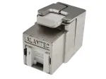 Alantec MB005-1 RJ45 Keystone moodul, Cat.6A, STP, t&ouml;&ouml;riistavaba, PoE+, 22-26 AWG